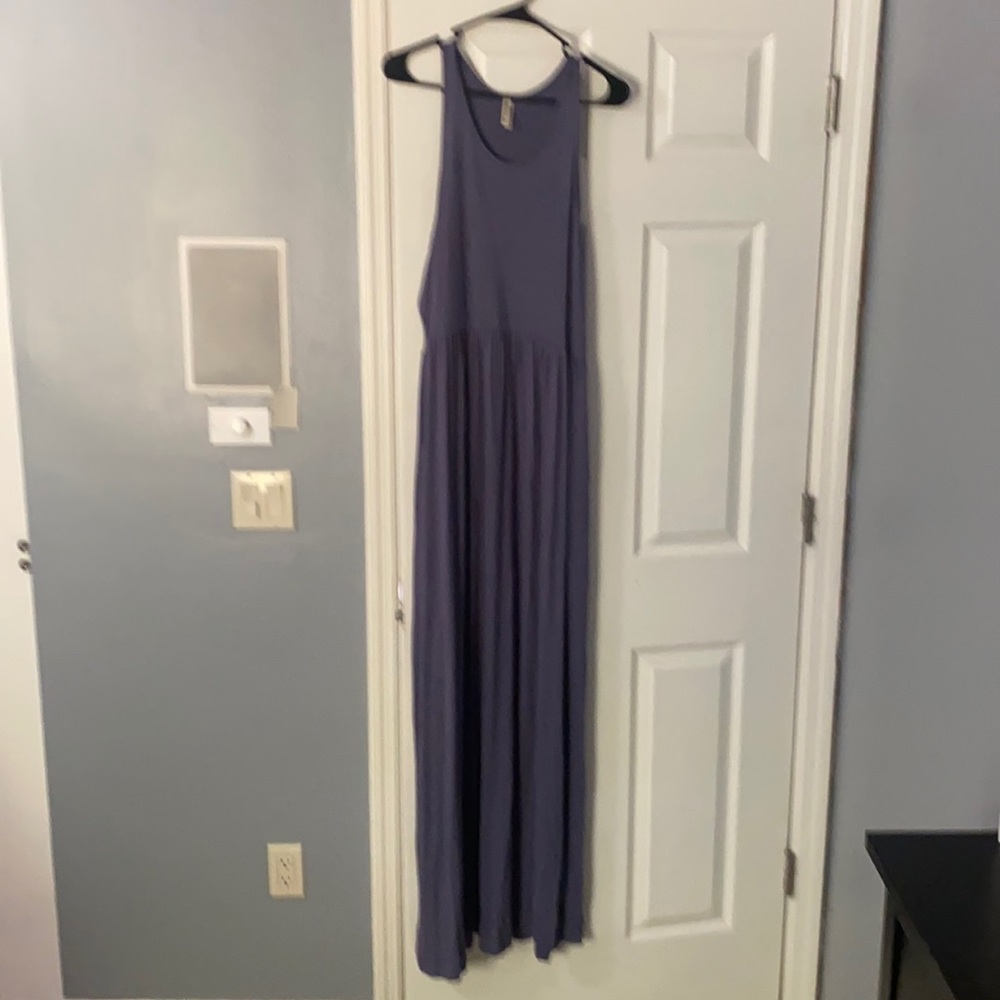 Purple plus size dress
